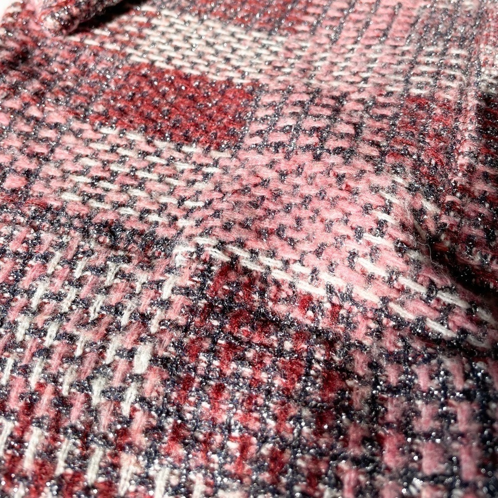 Zara Tweed Patchwork Belted Jacket - Picture 3 of 15